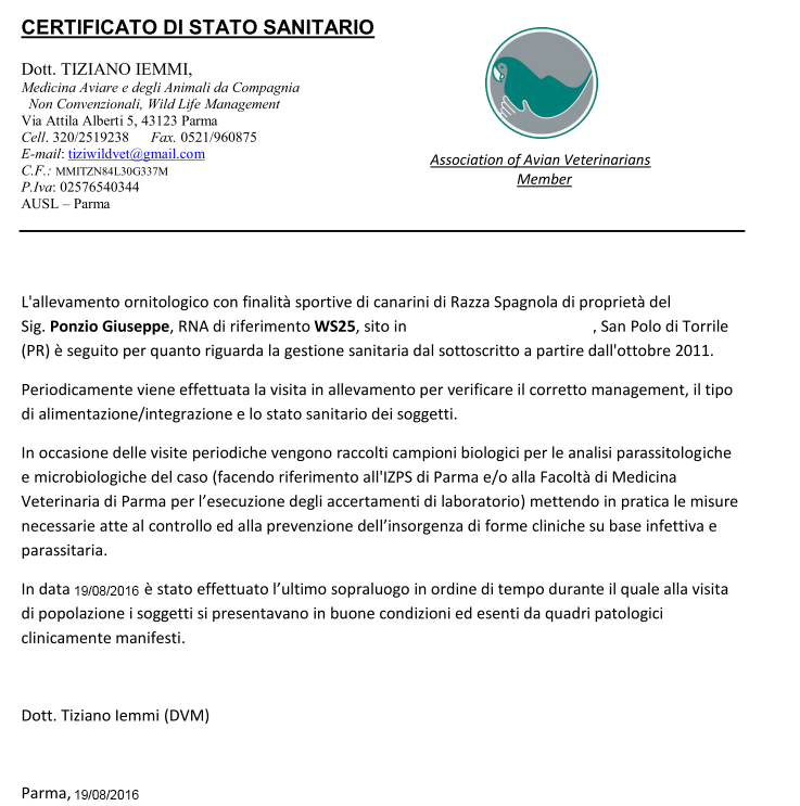 servizio veterinario